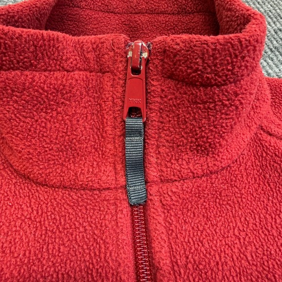 Red Columbia Benton Springs Fleece Jacket Women's Small Full Zip Outdoor Coat - Picture 5 of 12